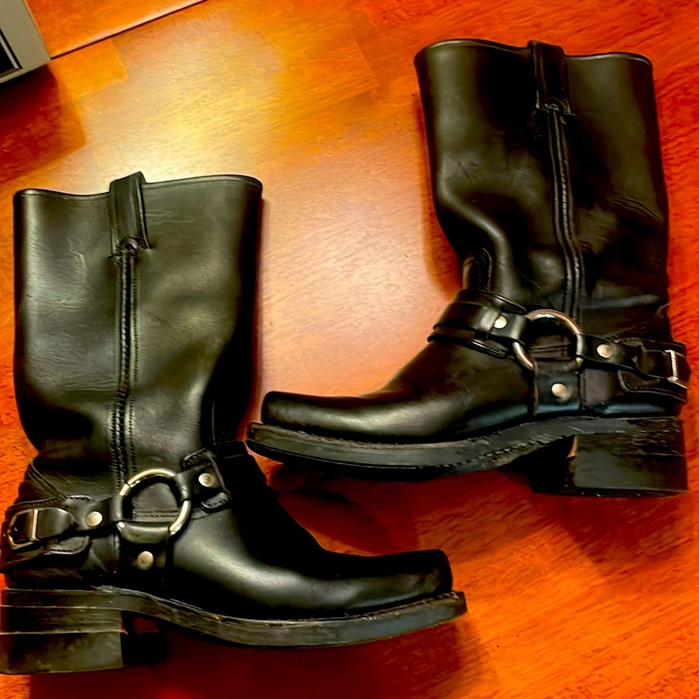 Frye belted riding boots